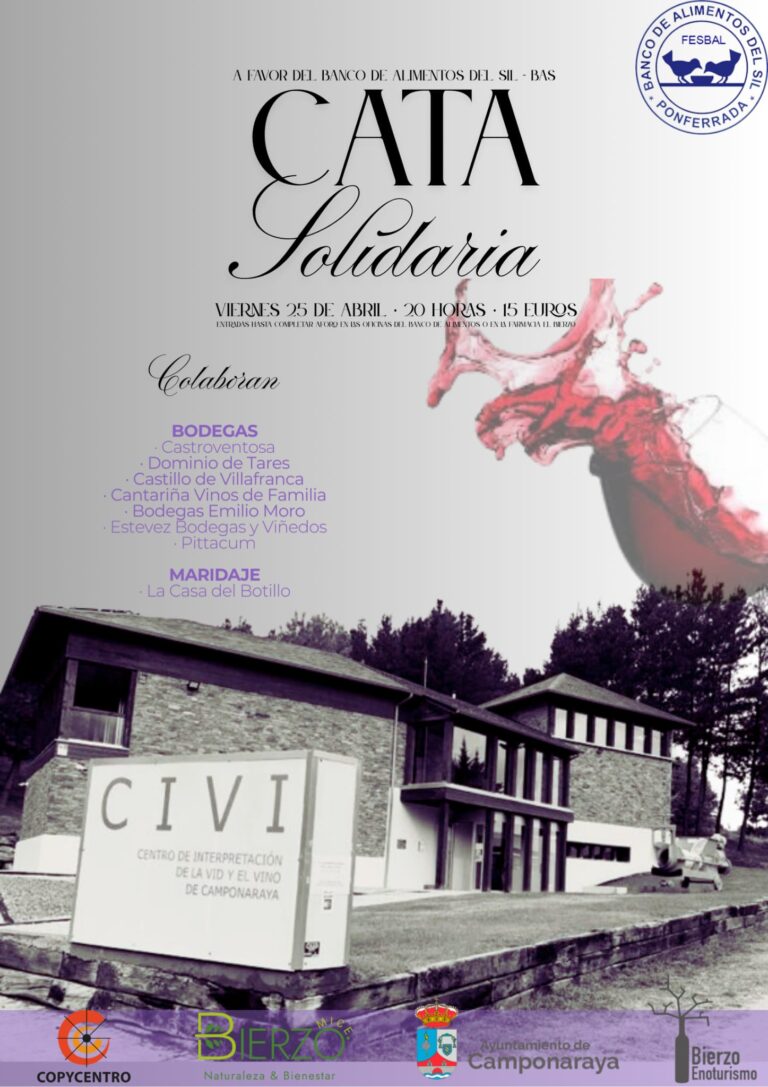 Cata solidaria en el CIVI (Camponaraya) a favor del Banco de Alimentos del Sil