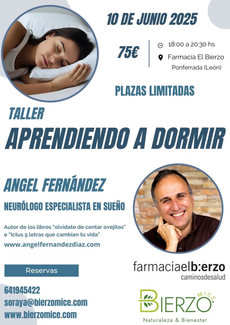 10 Junio Taller «Aprendiendo a dormir» en Ponferrada (León)